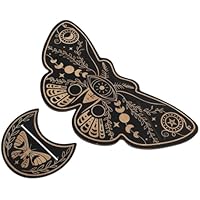 Cabilock 2 Piezas Base de Cartas de Tarot de Madera Diseño de