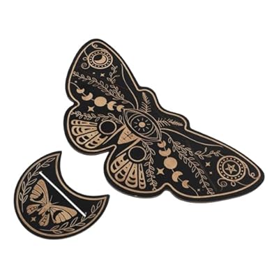 Cabilock 2 Piezas Base de Cartas de Tarot de Madera Diseño de Ala y Luna Soporte para Lectura de Tarot el Altar | Ya disponible en tu tienda friki favorita! En mundofriki.es!