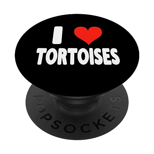 I Love Tortoises - Corazón lindo y divertido animal del zoológico PopSockets PopGrip Intercambiable