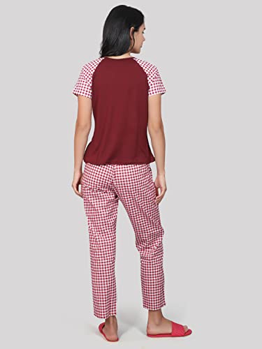Image of Evolove Women Night Suit Set /Top Pyjama Set