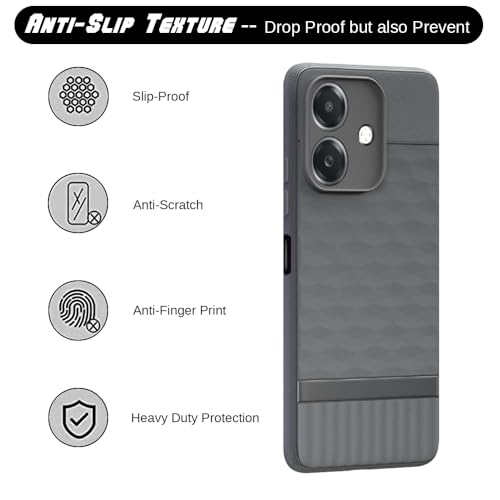 Image of Shockproof Case for Oppo A3 5G / A3x 4G / A3x 5G | Full Camera Protection | TPU Flexible Back Cover for Oppo A3 5G / A3x 4G / A3x 5G (Graphite Grey)