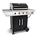 Nexgrill 4B Classic Gasgrill I 4 + 1 Brenner Gas Grill mit Seitenbrenner I Grillwagen mit Grillthermometer, Seitenablage und Seitenkochfeld