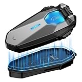 J-TREK バイク インカム JX09PRO バイク用インカム Bluetooth5.4 音楽ながら通話 8人同時通話 アプリ直操 デュアルチップ 通知音量可変 磁気ベース aptX HD技術を搭載 3Dノイキャン 高い耐干渉性 通信距離1500m 高速通信自動復帰 IP67防水 日本語音声案内 技適認証済み