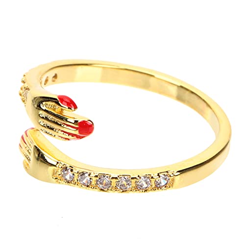 GALPADA 3 Peças Anel De Abraço Anéis De Moda Presente De Casal Presente De Menina Adolescente Presen