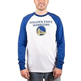 Ultra Game NBA Official Men’s Super Soft Raglan Baseball T-Shirt - Unisex, Golden State Warriors, Team Color, Small