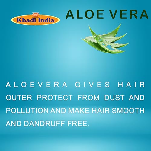 Image of Khadi Vedimatic Natural Aloe Vera Hair Cleanser| Natural Hair Cleanser for Healthy Hair| Boosts hair growth| Reduces Hairfall (Pack of 1, Aloevera)