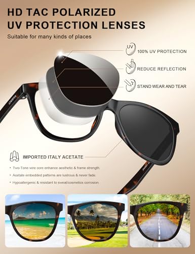 Image of CARFIA Zero - Gravity Feel Polarized Men's Sunglasses UV Protection Flexible Durable Ultralightweight TR90 Sport Frame CA0931