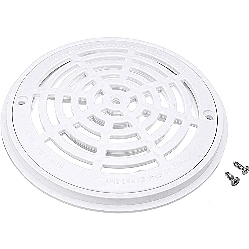 Replacement White Round Swimming Pool Main Drain Cover