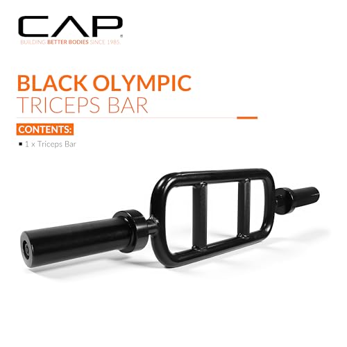 CAP Barbell 34" Olympic Triceps Bar, Black (OBIS-34SB)