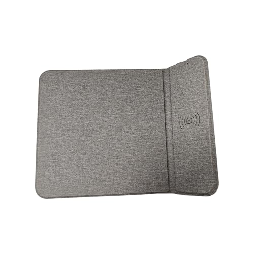 JSGHGDF Pieghevole Radio Ricarica Scrivania Pad 15W Dispositivo Veloce Corrente Diretta Vita consentita Telefoni Smart LED Misura Permanente Impermeabile Viso Pelle PU per Uso Ufficio Mouse pad