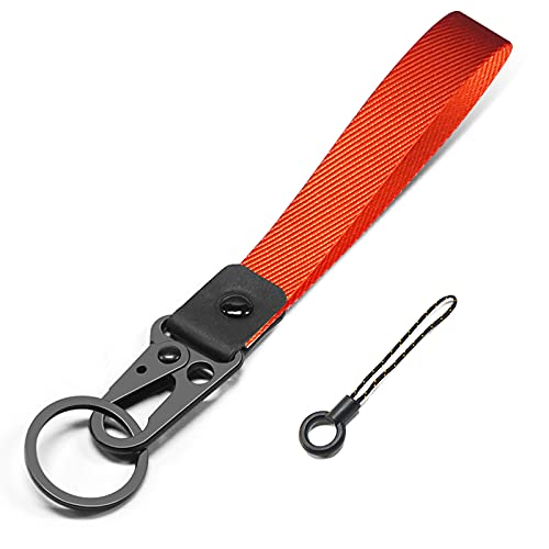 ABLAZE Wristlet Strap for Keys Hand Wristlet Lanyard Durable Key Chain Lanyard for Men and Women (Orange)
