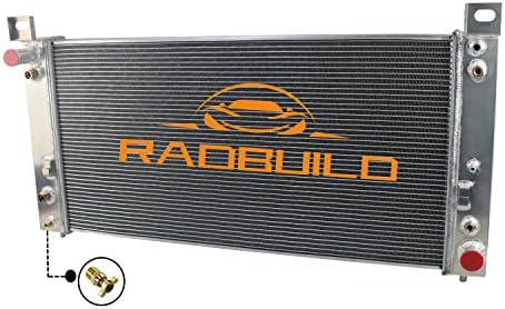 Aazon.co: KiayUiey 4 Row Aluinu Radiator Copatible With GC Sierra 1500 Yukon 5.3L W/O 1999 - Foto 12