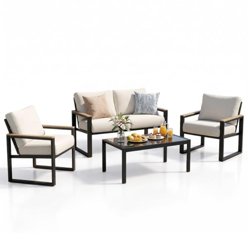 NATURAL EXPRESSIONS 4 Pieces Patio Furniture Sets...