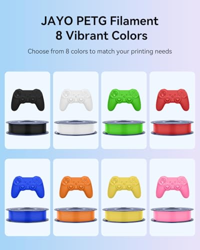 Image of JAYO PETG 3D Printer Filament Bundle 1.75mm, 250g, 8-Pack