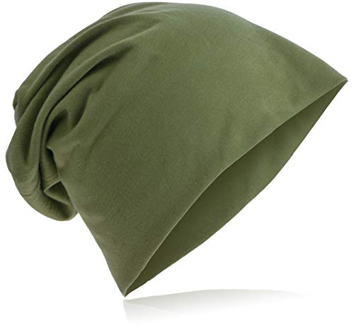 Miobo Jersey Slouch Beanie Long Mütze Unisex Unifarbe Herren Damen Trend, Einheitsgröße