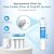 AQUA CREST Inline Carbon Water Filter for Reverse Osmosis Water System, NSF Certified, Replacement Cartridge With 1/4" Quick-Connect, Inline Water Filter for Ice Maker & Refrigerator, 2-Pack