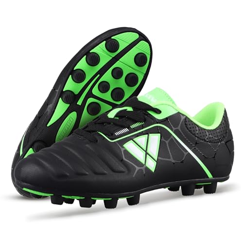 Vizari USA Soccer Cleats Boys, Girls - FG Firm Ground Football Shoes for Toddlers/Little/Big Kids - Youth Football Cleats - Comfort & Excellent Traction