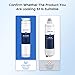 GLACIER FRESH Ultra Clarity 9000194412 Fridge Water Filter Compatible with Siemens Bosch Ultra Clarity Water Filter 9000194412 644845 00740560 REPLFLTR10, Haier Miele 0060820860 0060218743 (3)