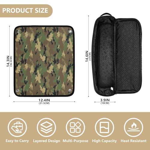 Bolsa de viaje para herramientas de cabello resistente al calor miniatura 4