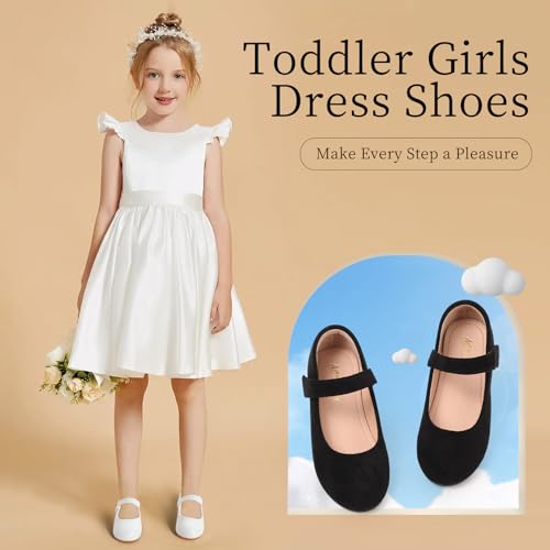 Girls Mary Jane Dress Shoes Toddler Flower Girls Casual Slip on Ballet Flats School Wedding Party Church Shoes2