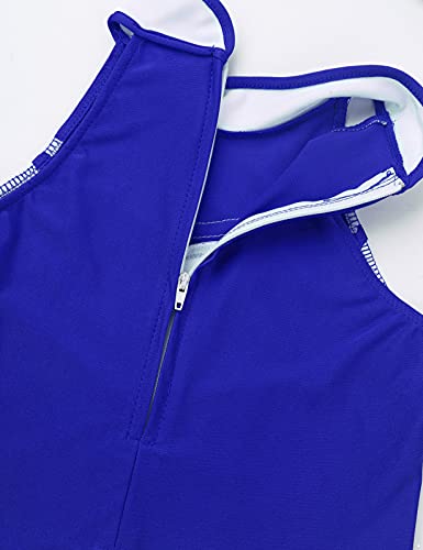 Disfraz completo juvenil para niñas azul y blanco miniatura 4