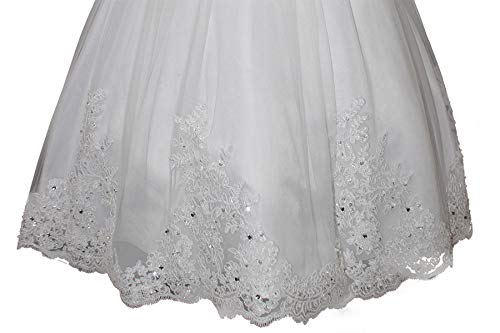 First Communion Dress For Girls 1St Holy Communion Dresses White Lds Baptism Vestidos De Primera Comunion Niñas Plus Size 8 #TOP4