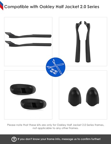 Image of BLAZERBUCK Replacement Sock Kits Earsocks & Nosepieces for Oakley Half Jacket 2.0 XL Sunglass