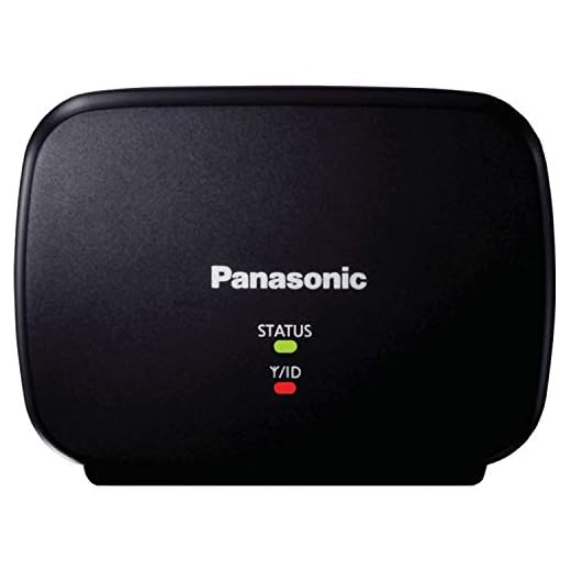 Panasonic KX-TGA407B Range Extender for DECT 6.0 Plus Cordless Phone Systems Landline Telephone Black