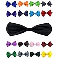 Doggie Style Store Bow Tie Dog Puppy Cat Kitten Pet Tuxedo Wedding Dicky Bowtie Shirt Birthday Dinner Party Tux Fancy Dress Groom Ring Bearer Neck Collar Black