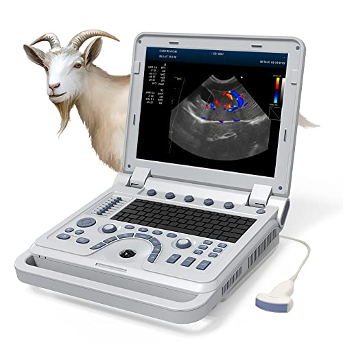CONTEC MEDICAL SYSTEMS Veterinary Ultrasound Scanner Color Doppler for Pregnancy in Animals/Dogs/Goats/mare/Horses with 3.5Mhz Convex/Abdominal Probe (CMS1700A-VET with Convex Probe)