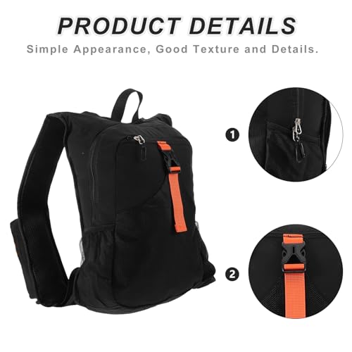 Mochila Plegable para Senderismo 15 L Negro miniatura 3