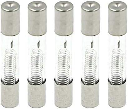 Hxchen 5Pcs 6 x 40mm Microwave Oven High Voltage Fuse Tubes 0.9A 5KV for Microwave Oven Replacement