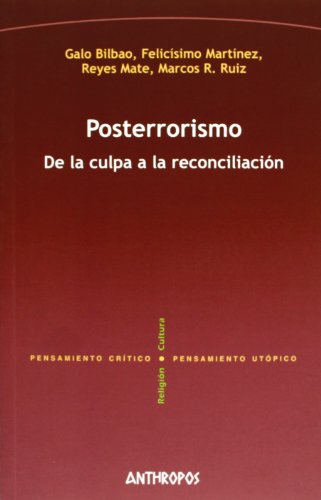 Portada de Posterrorismo. De la Culpa a la Reconciliacion