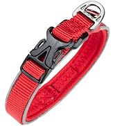 EXCELLENT ELITE SPANKER Classic Nylon Dog Collar Breathable Pet Collar with Quick Release Buckle ...