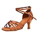VASHCAME - Donna Scarpe da Ballo Latino/Sala da Ballo/Standard Tacco 5cm/7cm Marrone (Tacco- 7cm) 37 EU