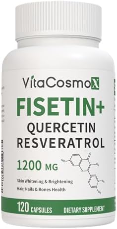 Fisetin Quercetin Resveratrol Complex, 120 Vegan Capsules, 1200mg...