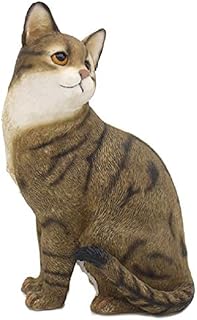 Cat Figurine Of Sitting Tabby Cat By Leonardo
