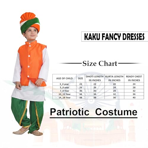 Image of Kaku Fancy Dresses Multicolor Dhoti Kurta & Safa For Kids, Kurta Jacket Set For Boys & Girls, Multicolor