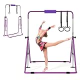 VEVOR Barre Fixe de Gymnastique pour Enfants, Barre de Gym pour Enfants 63,5 kg, pour Entr...
