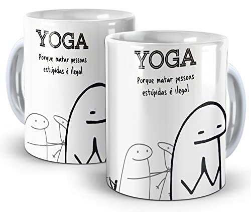 Caneca Fazer Yoga - Meme Flonk