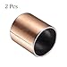 Kozelo 2pcs Sleeve Bearings - [32mm Bore Dia x 36mm OD x 40mm Length] Wrapped Oilless Bushings for Industrial Equipment Use, Bronze
