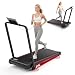HomeFitnessCode Walking Pad treadmill 7% Incline Foldable with Handle Bar, 8KM/H Folding Running Machine Portable for Home Office, Compact Mini for Small Spaces, Safety Lock, Remote Control