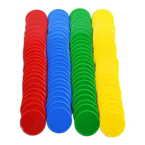 image for Smartdealspro Set of 100 1 Inch Opaque Plastic Learning Counters Mini 