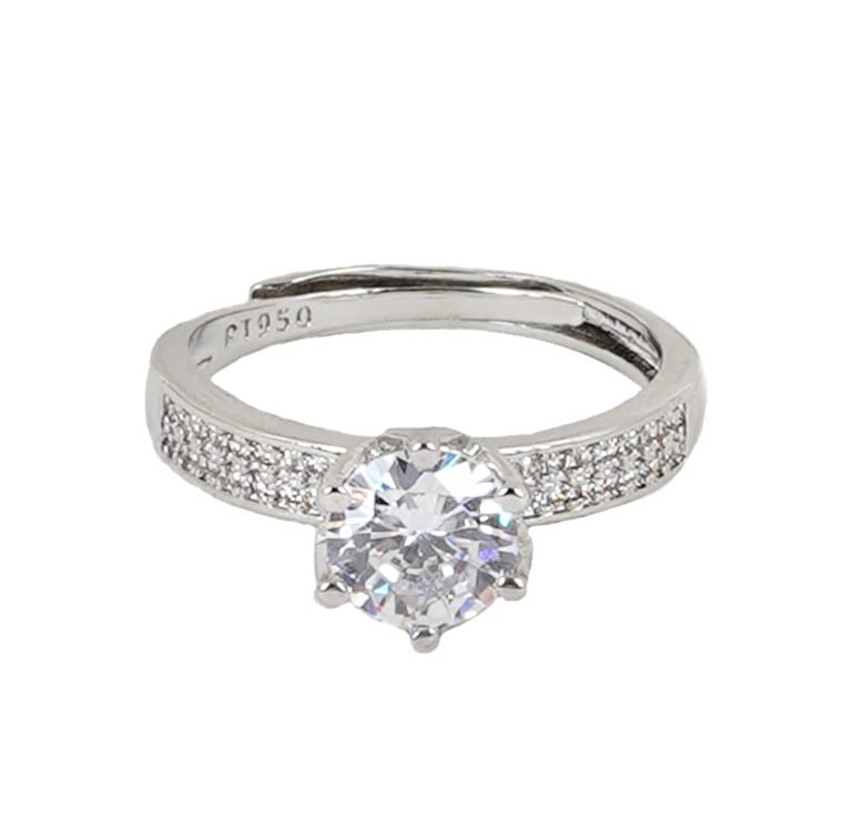 Women Aylah Silver Ring, One Size-image-30