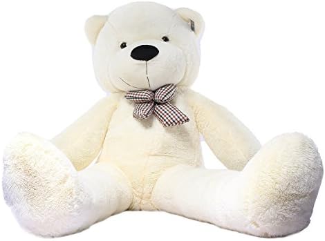 Joyfay 63" Giant Teddy Bear White Huge 5.25 feet Stuffed Teddy Bear Soft Toy Valentine's Big Gift