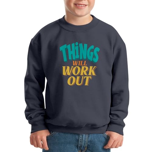 Sweatshirt enfant typographie message positif de qualité supérieure - 2