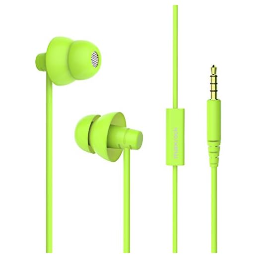 MAXROCK Noise Isolating Sleeping Headphones Earphones for Audiobook,Cellphones, Ipad and Audio Devices