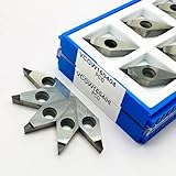 SRCGG PCD CBN VCGW160402, VCGW160404, VCGW160408, Diamond Embedded PCD PCD30 Diamond Copper, Aluminum Hard Steel,(VCGW160402 PCD)