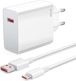 شاحن سريع 67 واط مع كيبل USB C بطول 1 متر متوافق مع ريدمي نوت 11 11s، 11T/مي 11 الترا/12S الترا/12 لايت/12/12X/11 لايت/ريدمي نوت 11 برو/بوكو F4/بوكو X4 GT/F4 برو/بوكو M4 برو/X3 GT، ابيض