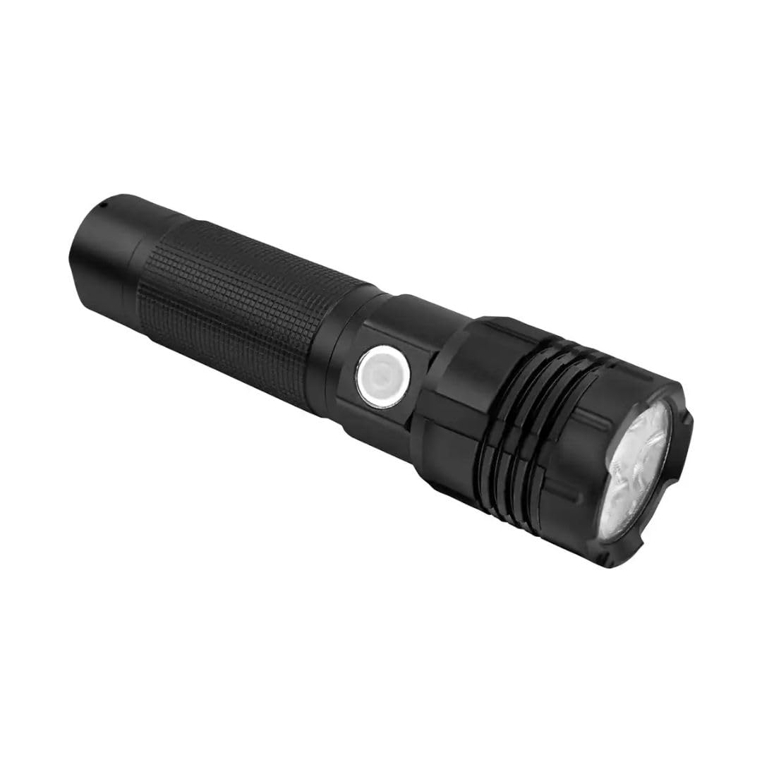 Ansmann Linterna PRO 3000R (1 unidad) – Linterna recargable ideal para profesionales, deportistas, etc. – Potente lámpara de mano con 6 modos de luz diferentes (incluyendo SOS)